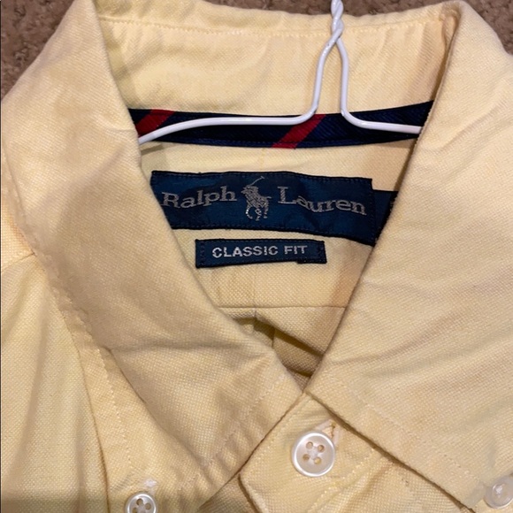 Ralph Lauren button-up yellow shirt - Picture 2 of 3